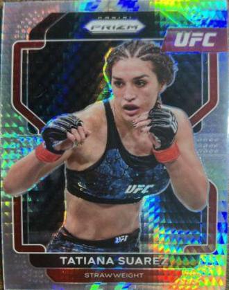 Tatiana Suarez 2022 Panini Prizm UFC Base #128 Hyper