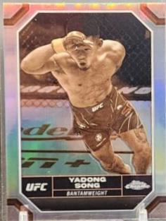 Song Yadong 2024 Topps Chrome UFC Base #179 Sepia Refractor