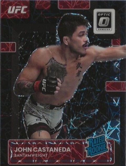 John Castaneda 2023 Panini Donruss Optic UFC Base #127 Black Velocity