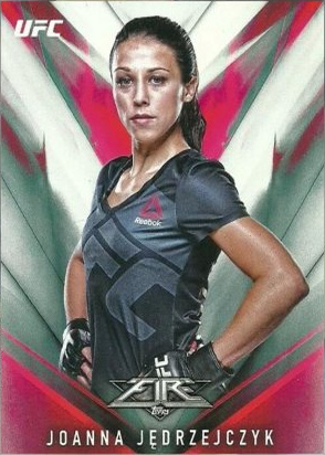 Joanna Jędrzejczyk 2017 Topps UFC Fire Base #25 Blue