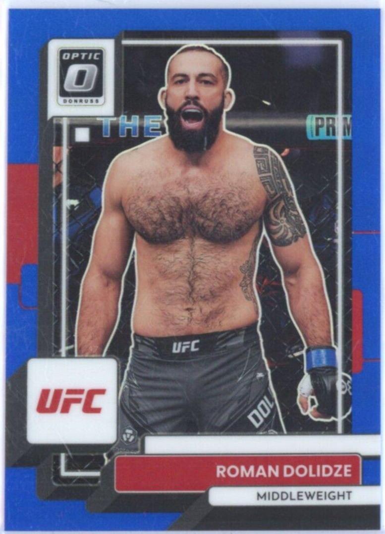 Roman Dolidze 2023 Panini Donruss Optic UFC Base #4 Blue