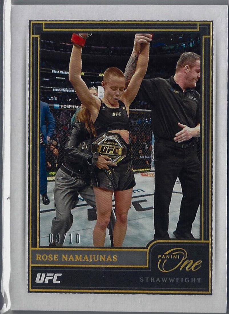 Rose Namajunas 2022 Panini Chronicles UFC Base One #469 Gold