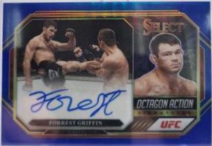 Forrest Griffin 2023 Panini Select UFC Octagon Action Signatures #12 Blue