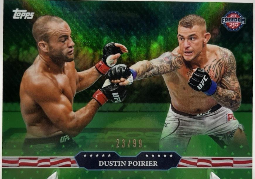 Dustin Poirier 2026 Topps UFC Freedom 250 Base #12 Green