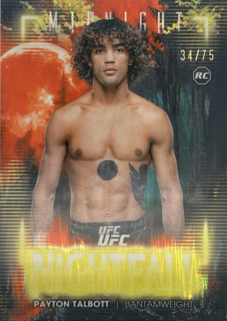 Payton Talbott 2025 Topps Midnight UFC Nightfall #NF-21 Dusk