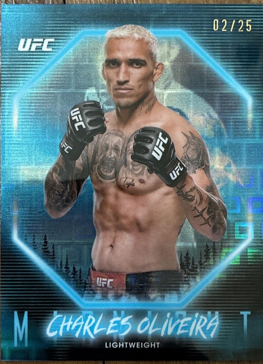 Charles Oliveira 2025 Topps Midnight UFC Base #74 Moonrise