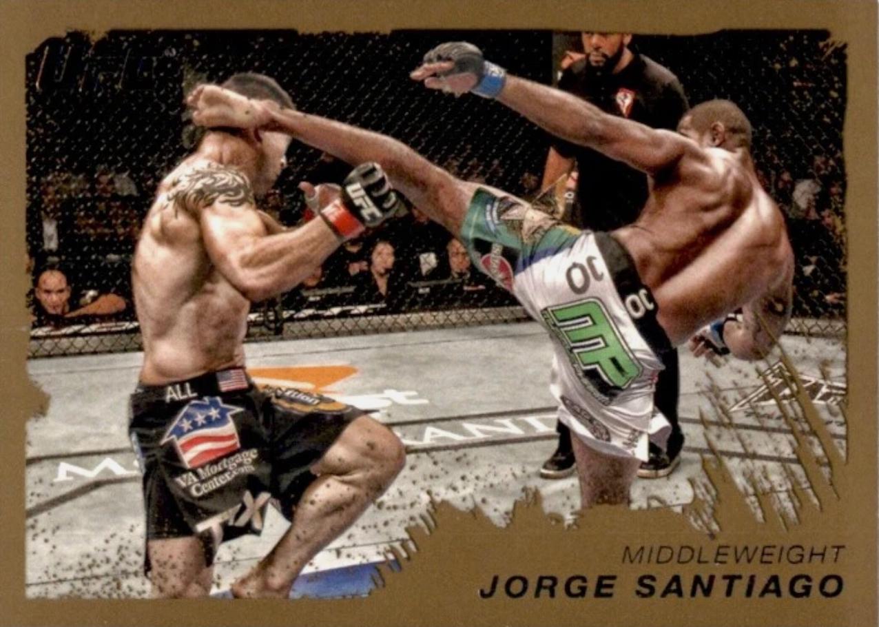 Jorge Santiago 2011 Topps UFC Moment of Truth Base #120 Gold