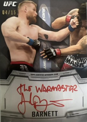 Josh Barnett 2014 Topps UFC Knockout Autographs #KA-JB Mat Stock
