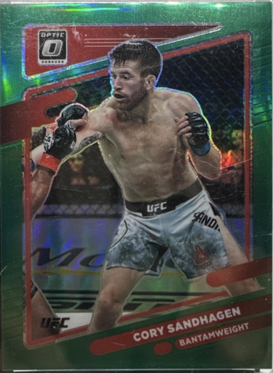 Cory Sandhagen 2022 Panini Donruss Optic UFC Base #8 Green