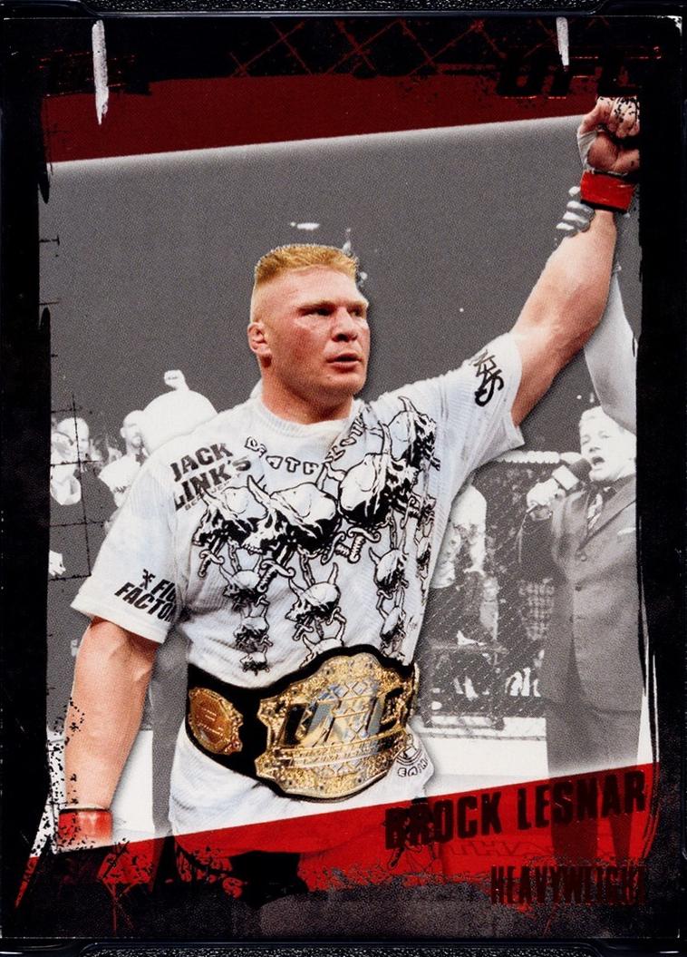 Brock Lesnar 2010 Topps UFC Base #82 Red