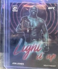 Jon Jones 2023 Panini Donruss Optic UFC Light It Up #19 Red