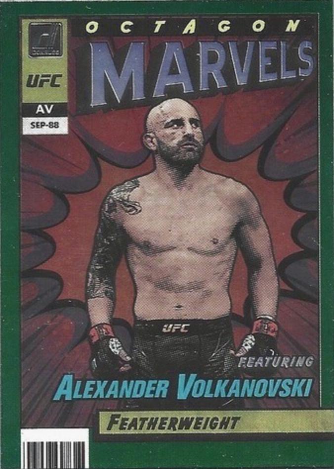 Alexander Volkanovski 2022 Panini Donruss UFC Octagon Marvels #6 Green
