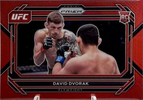 David Dvorak 2023 Panini Prizm UFC Base #70 Red