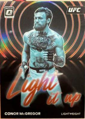 Conor McGregor 2023 Panini Donruss Optic UFC Light It Up #13 Red