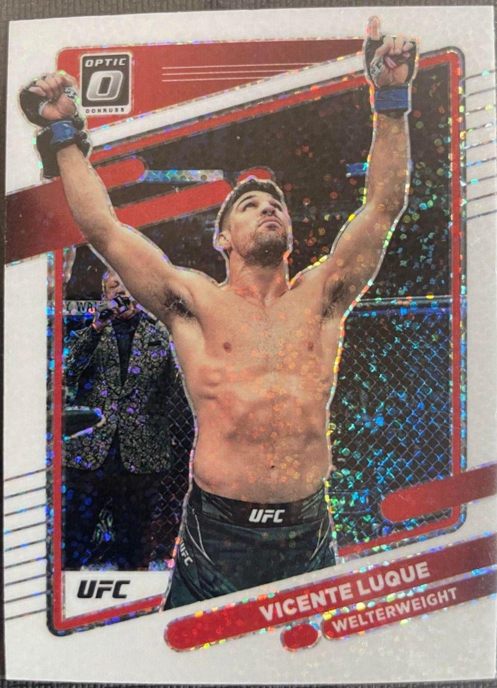 Vicente Luque 2022 Panini Donruss Optic UFC Base #92 White Sparkle
