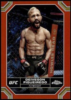 Deiveson Figueiredo 2024 Topps Chrome UFC Base #57 Orange Refractor