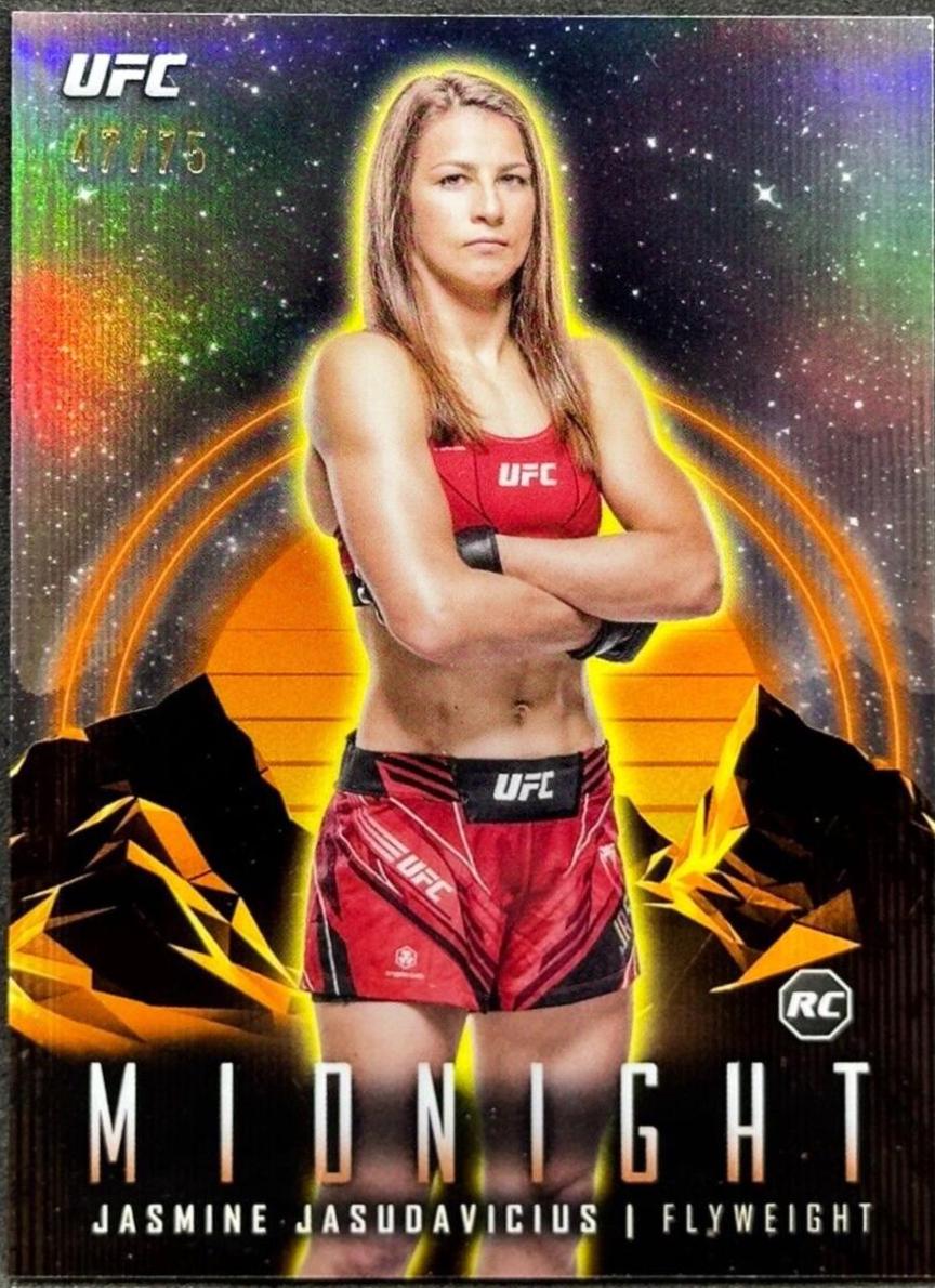 Jasmine Jasudavicius 2024 Topps Midnight UFC Base #10 Dusk