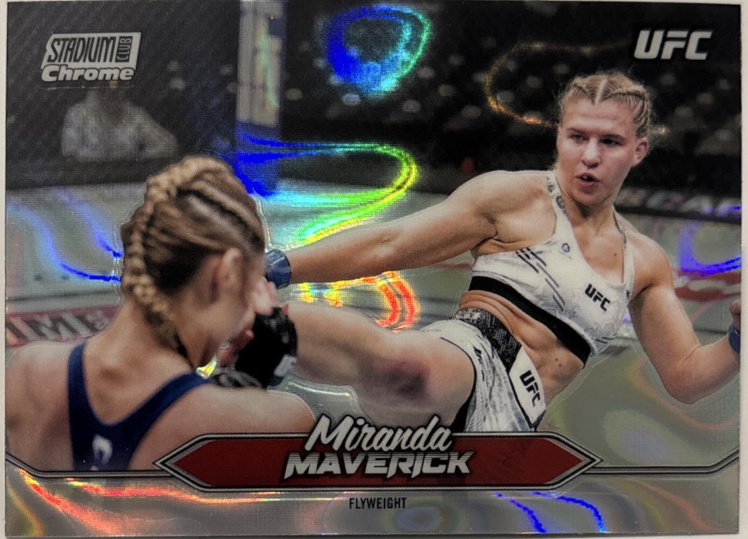 Miranda Maverick 2025 Topps Stadium Club UFC Base Chrome #C-196 Lava