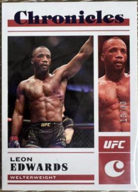Leon Edwards 2023 Panini Chronicles UFC Base Chronicles #36 Purple