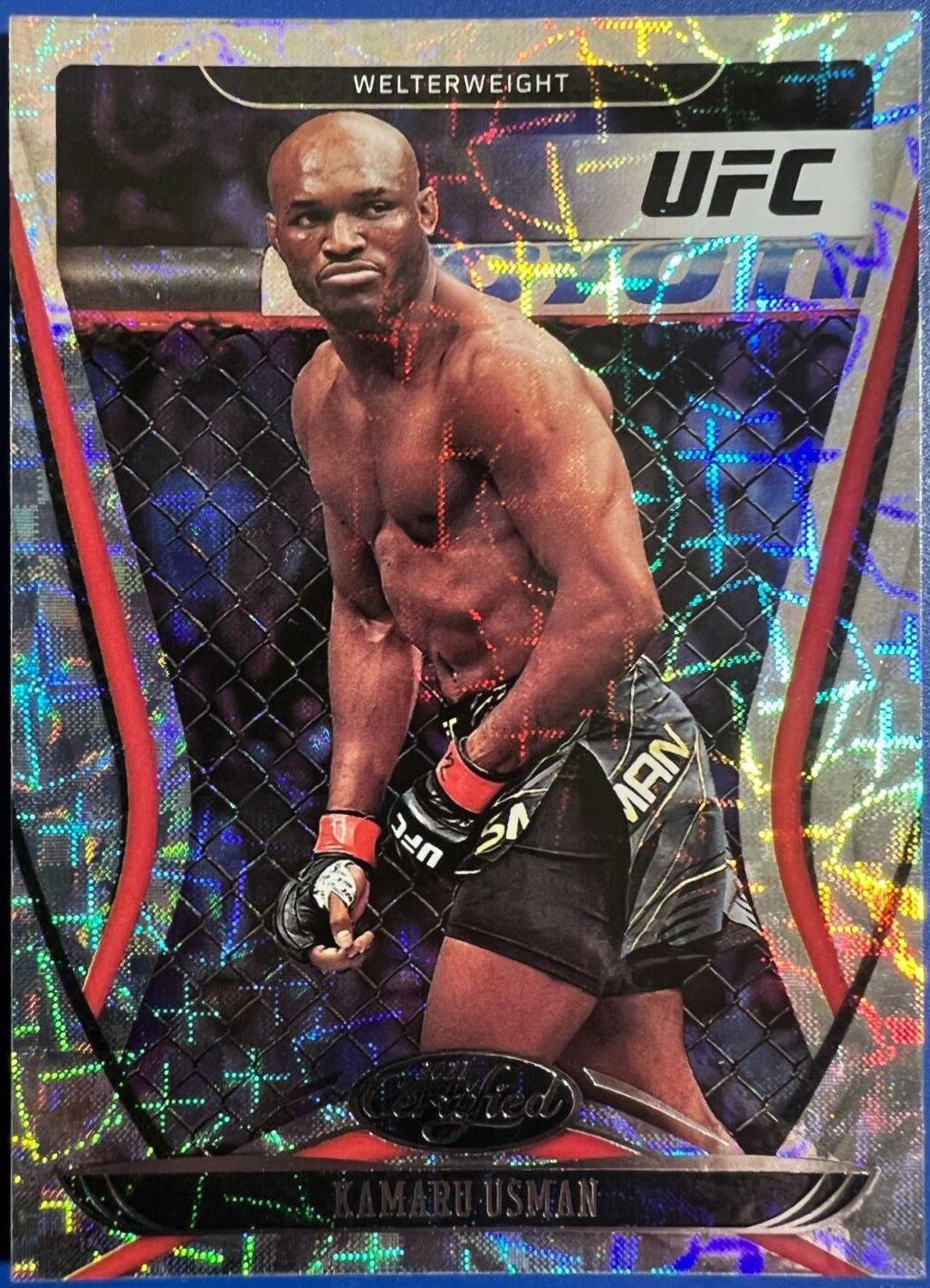 Kamaru Usman 2021 Panini Chronicles UFC Base Certified #130 Asia