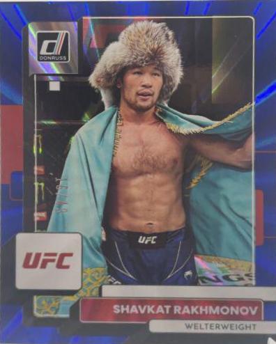 Shavkat Rakhmonov 2023 Panini Donruss UFC Base #109 Blue Laser
