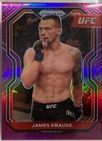 James Krause 2021 Panini Prizm UFC Base #34 Purple