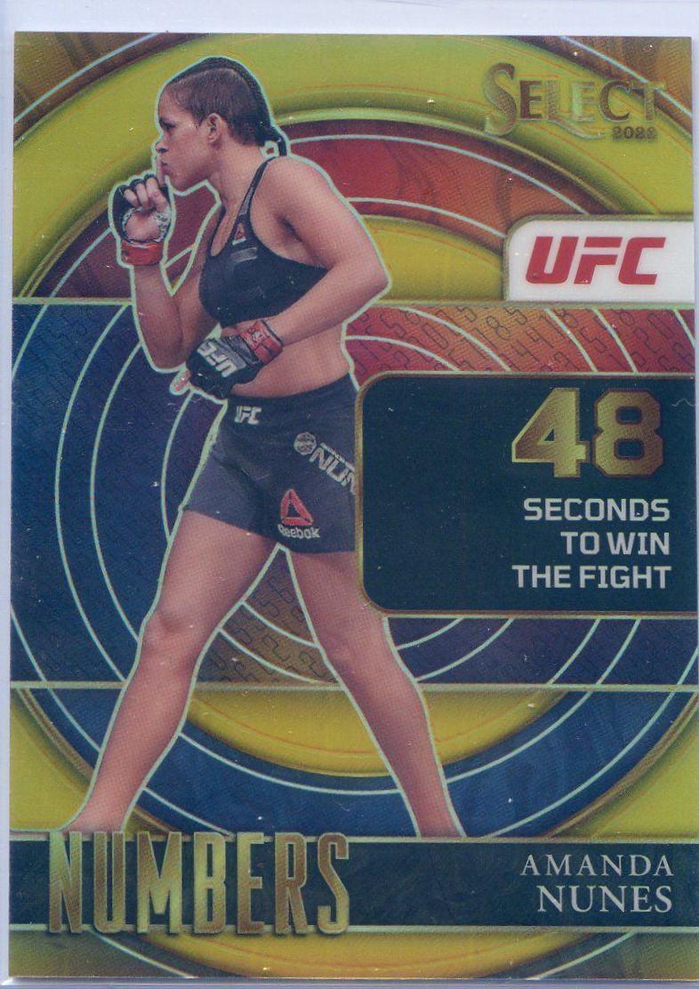 Amanda Nunes 2022 Panini Select UFC Select Numbers #18 Gold