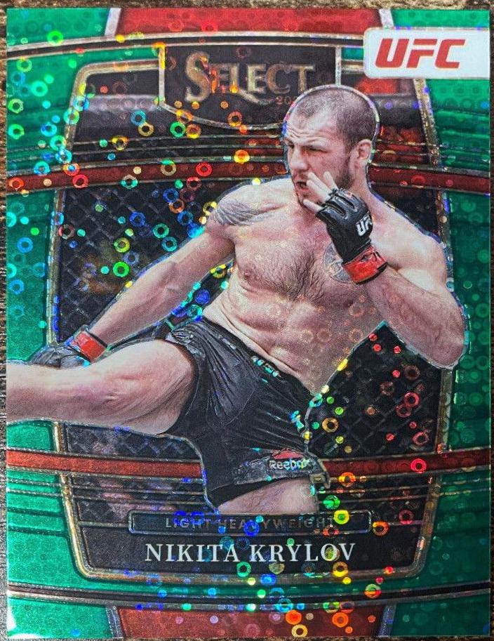 Nikita Krylov 2022 Panini Select UFC Concourse #58 Green Disco