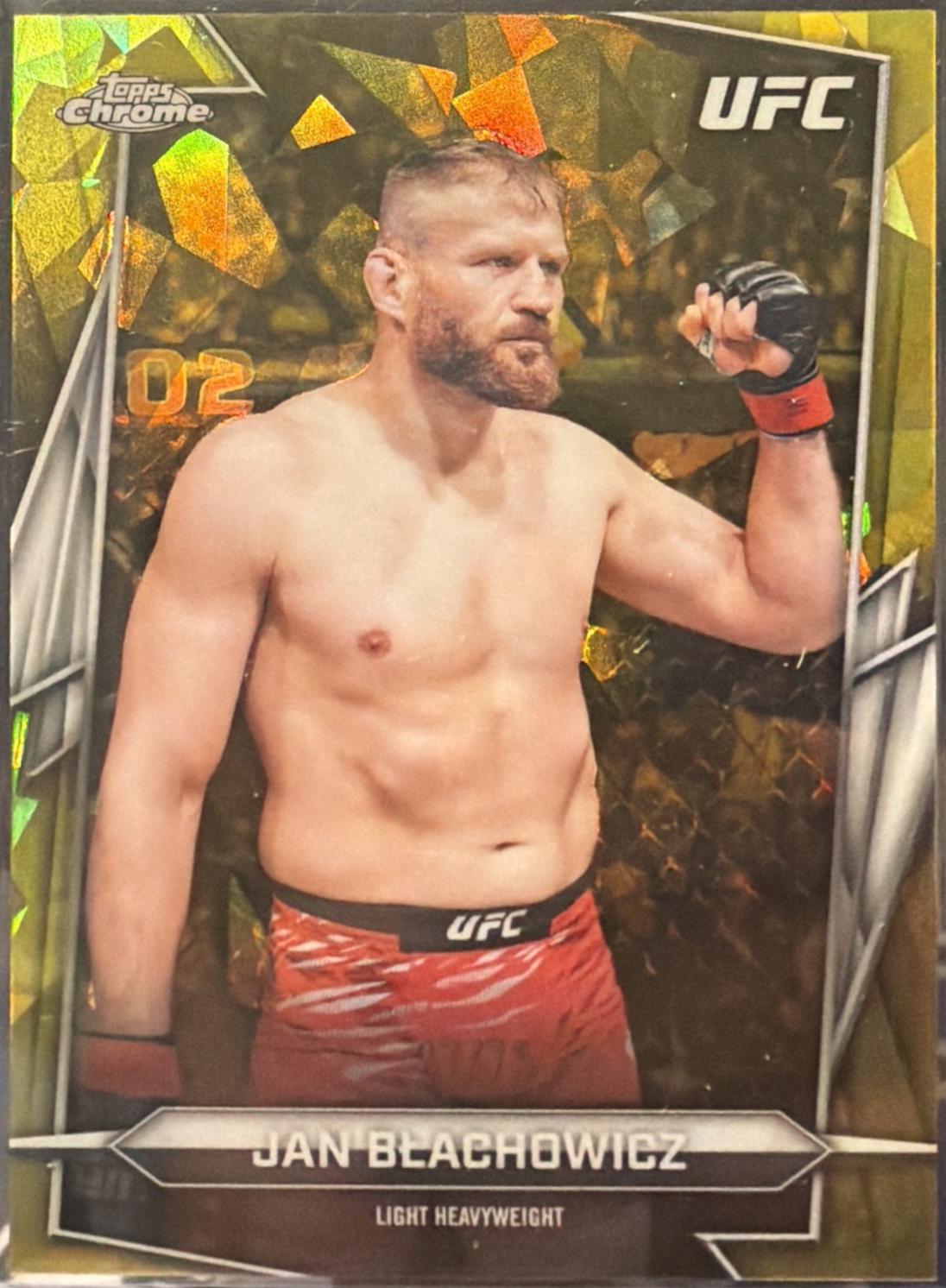 Jan Błachowicz 2026 Topps Chrome UFC Base #119 Yellow Refractor