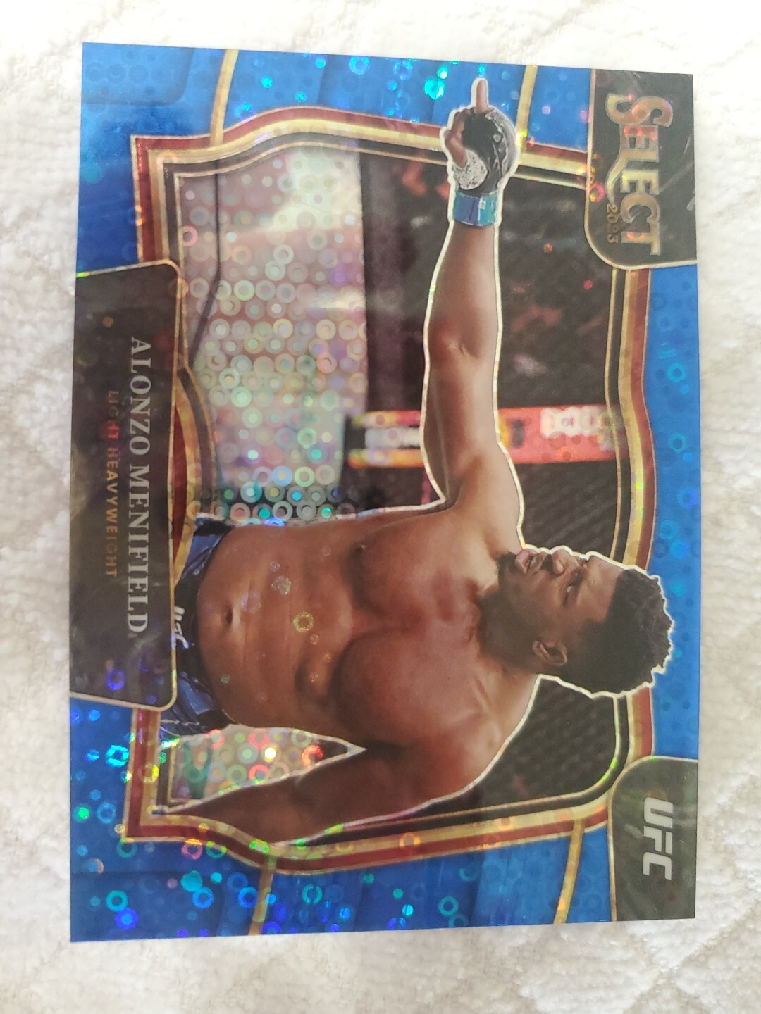 Alonzo Menifield 2023 Panini Select UFC Octagonside #282 Blue Disco