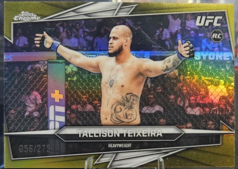 Tallison Teixeira 2026 Topps Chrome UFC Base #69 Yellow Refractor