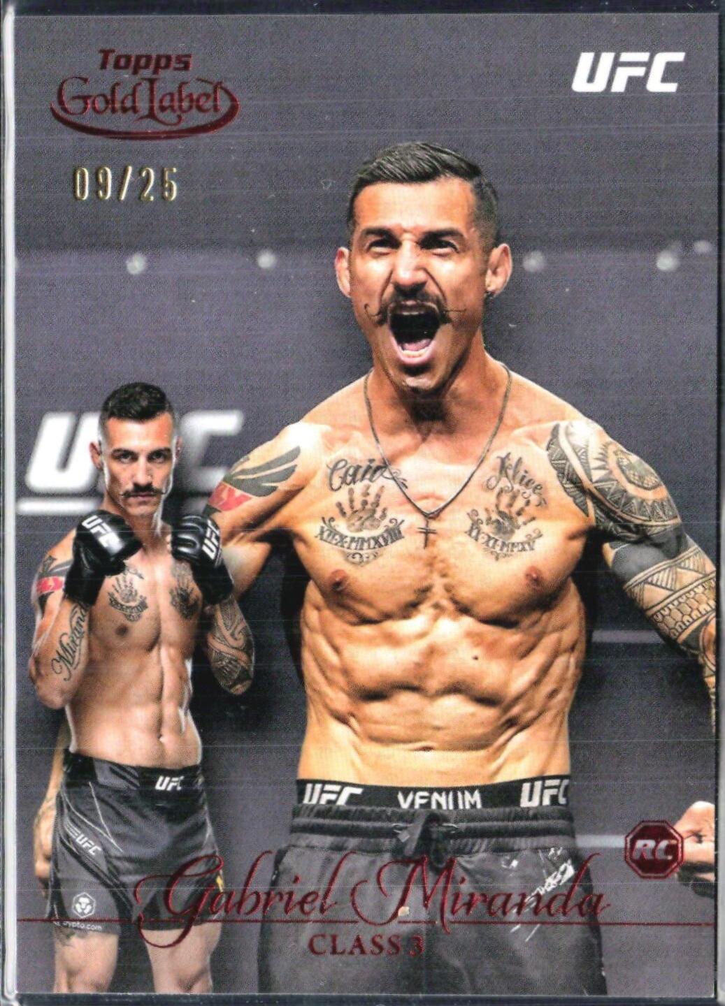 Gabriel Miranda 2024 Topps Gold Label UFC Base Class III #82 Red
