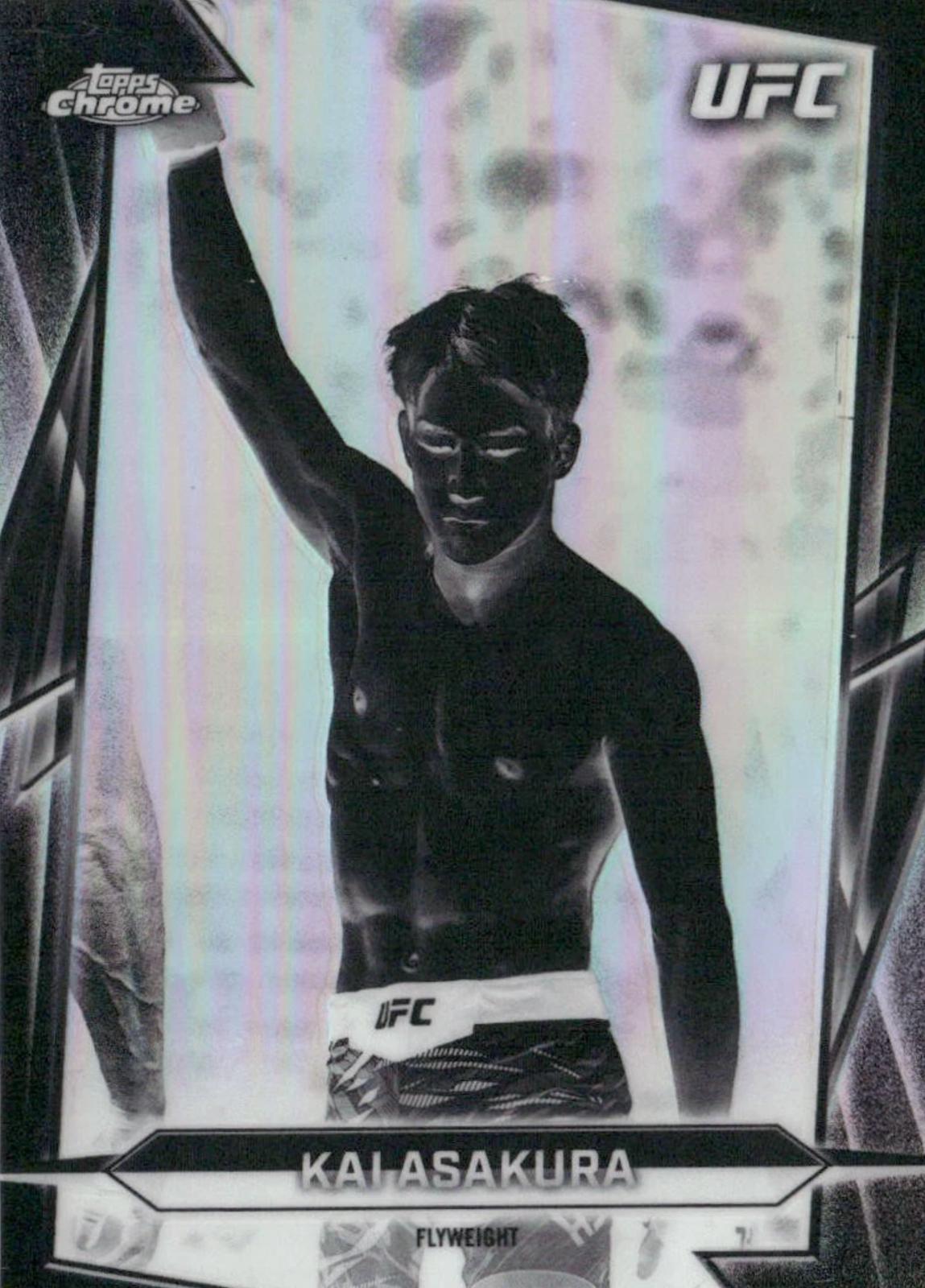 Kai Asakura 2026 Topps Chrome UFC Base #26 Negative Refractor