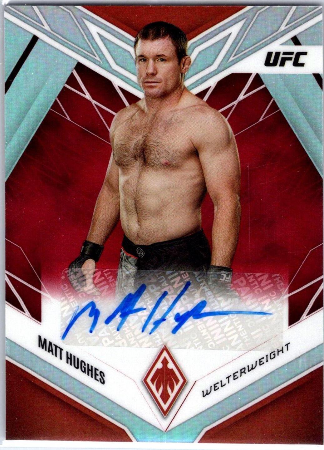 Matt Hughes 2023 Panini Chronicles UFC Phoenix Autographs #12 Red