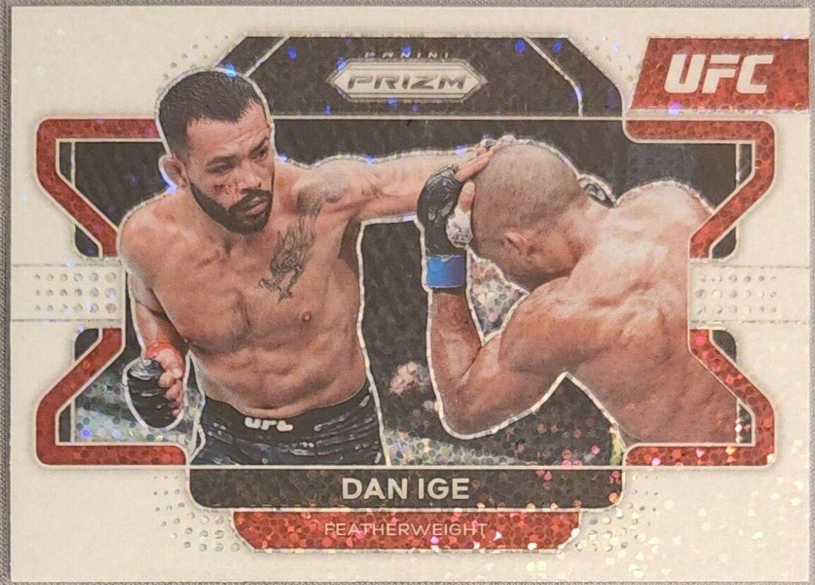 Dan Ige 2022 Panini Prizm UFC Base #79 White Sparkle