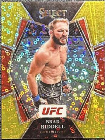Brad Riddell 2022 Panini Select UFC Premier Level #172 Gold Disco
