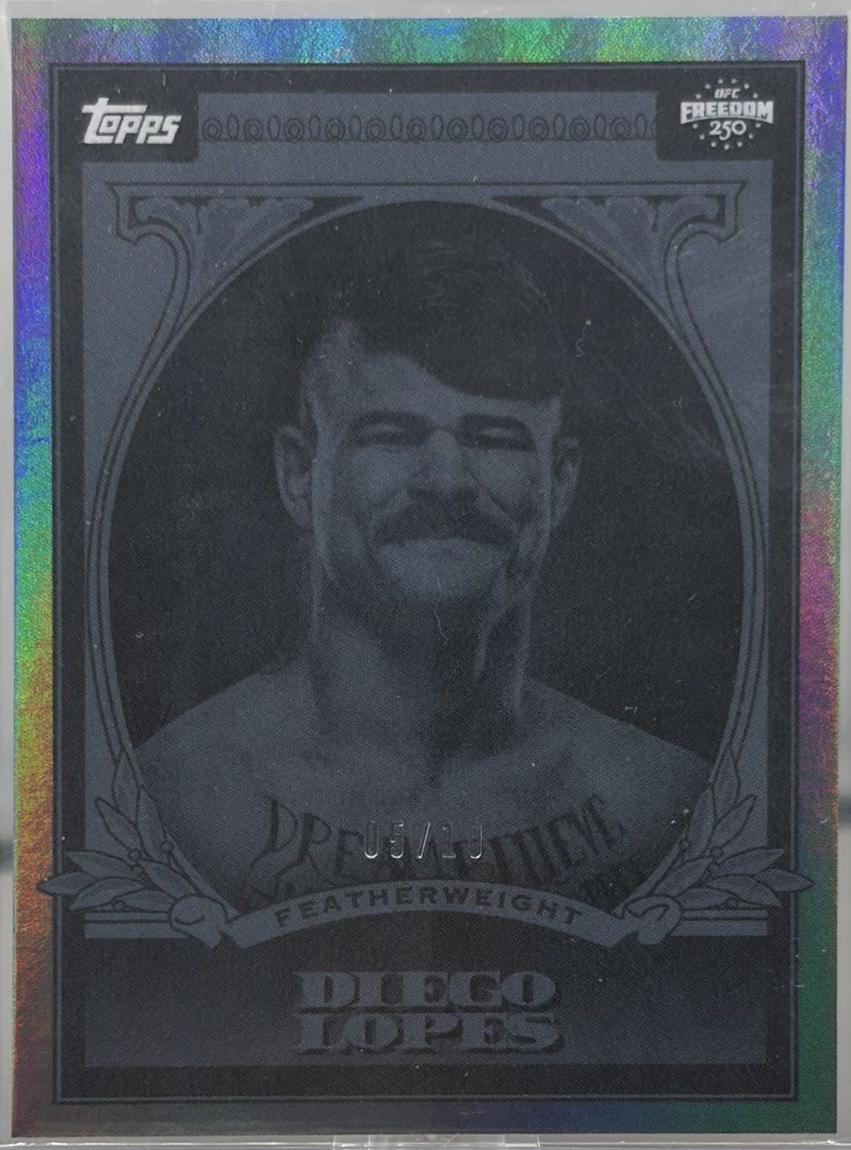 Diego Lopes 2026 Topps UFC Freedom 250 UFC Dollar #UD-26 Red