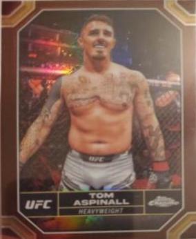 Tom Aspinall 2024 Topps Chrome UFC Base #187 Refractor