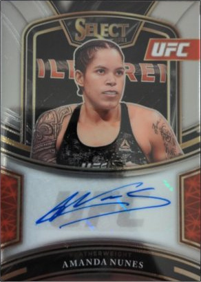 Amanda Nunes 2021 Panini Select UFC Signatures #16 Black Disco Prizms