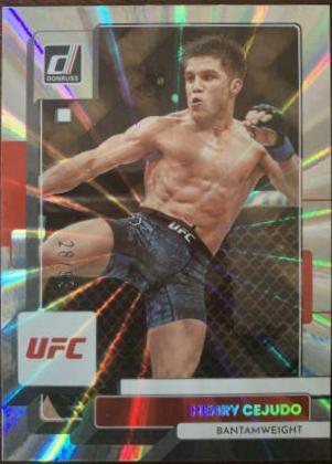 Henry Cejudo 2023 Panini Donruss UFC Base #63 Laser