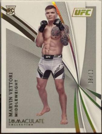Marvin Vettori 2021 Panini Immaculate UFC Base #37 Gold