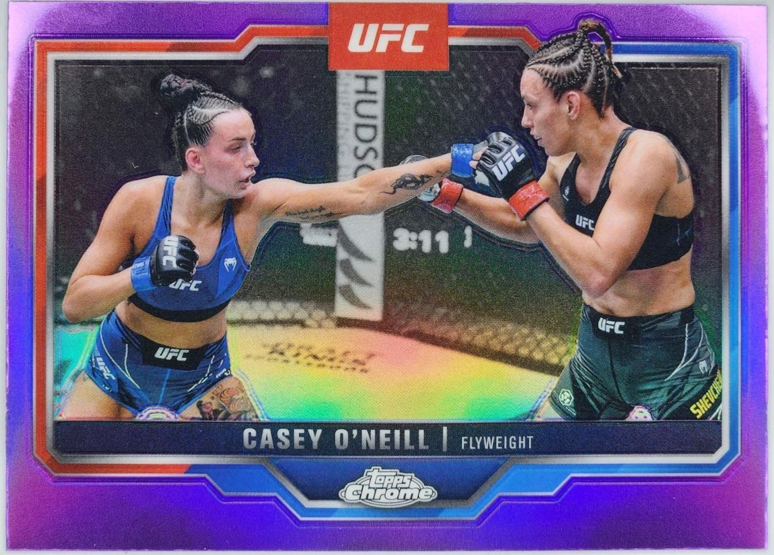 Casey O'Neill 2025 Topps Chrome UFC Base #133 Purple Refractor