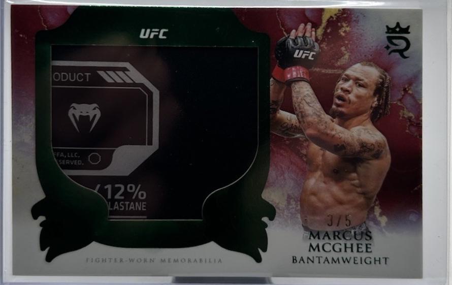 Marcus McGhee 2025 Topps Royalty UFC Rookie Jumbo Relics #RJR-MC Green