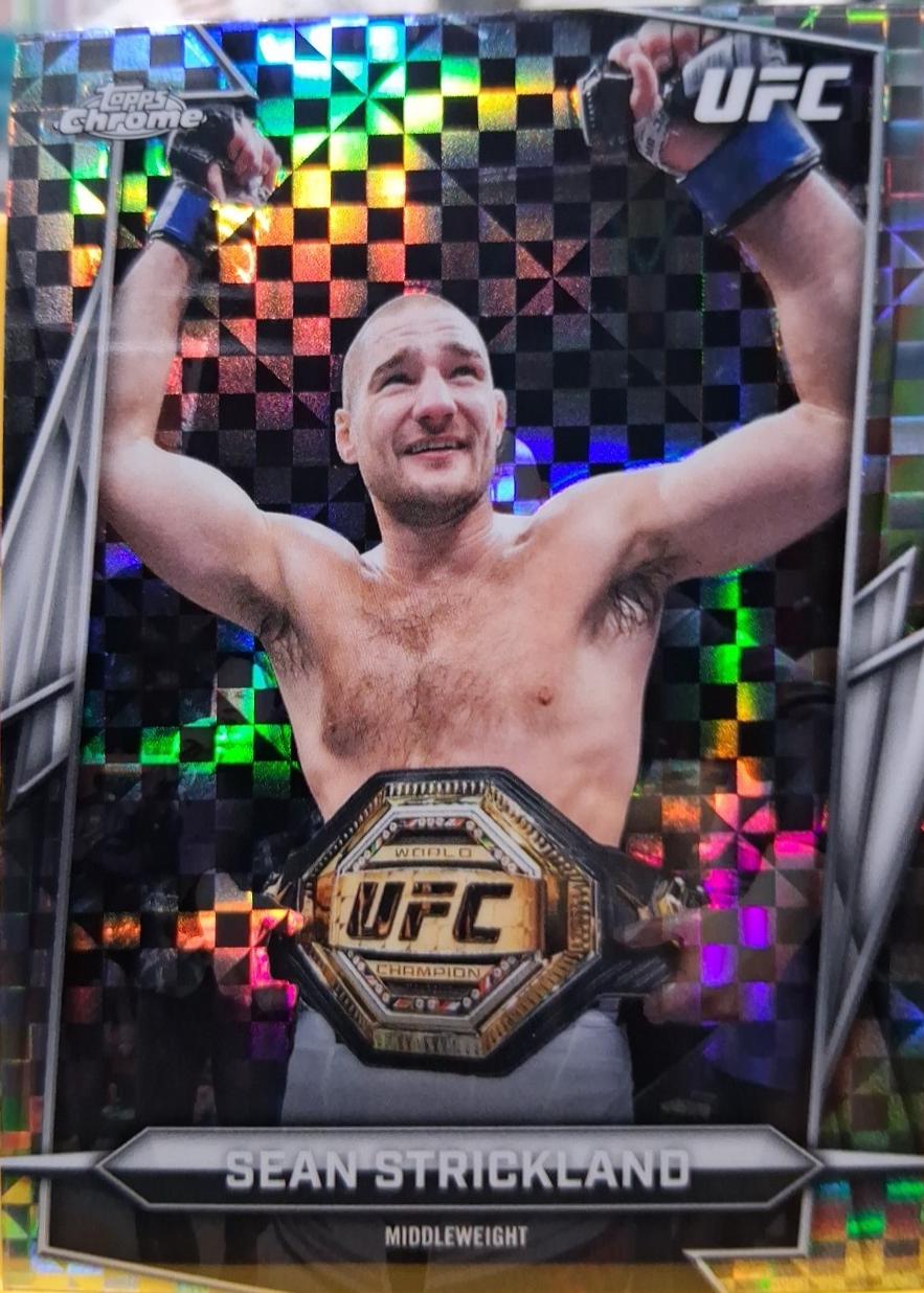 Sean Strickland 2026 Topps Chrome UFC Base #2 X-fractor