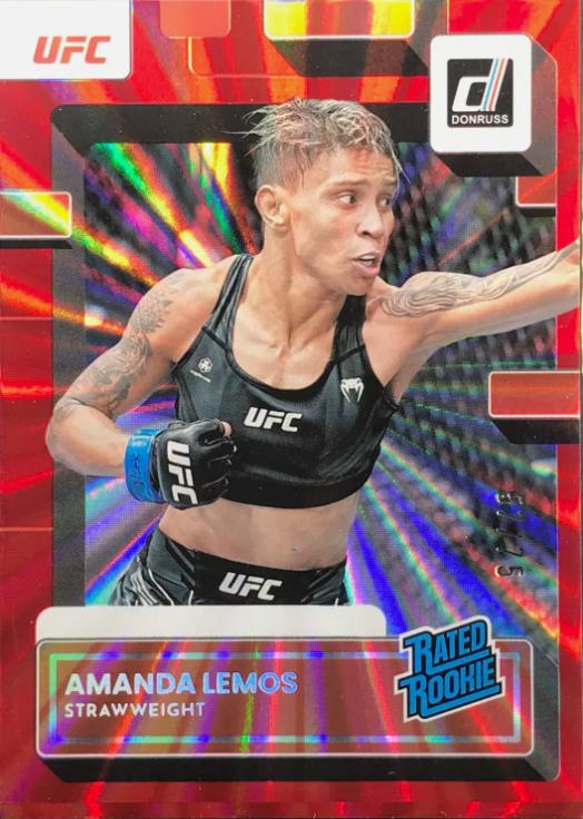 Amanda Lemos 2023 Panini Donruss UFC Base #219 Red Laser