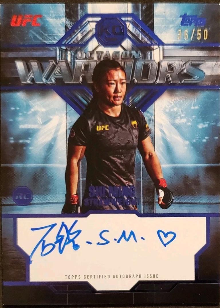Shi Ming 2026 Topps Knockout UFC Octagon Warriors #OWS-MS Blue