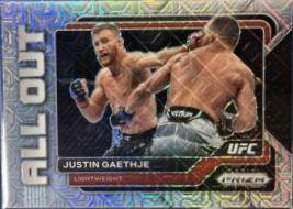 Justin Gaethje 2023 Panini Prizm UFC All Out #18 Mojo