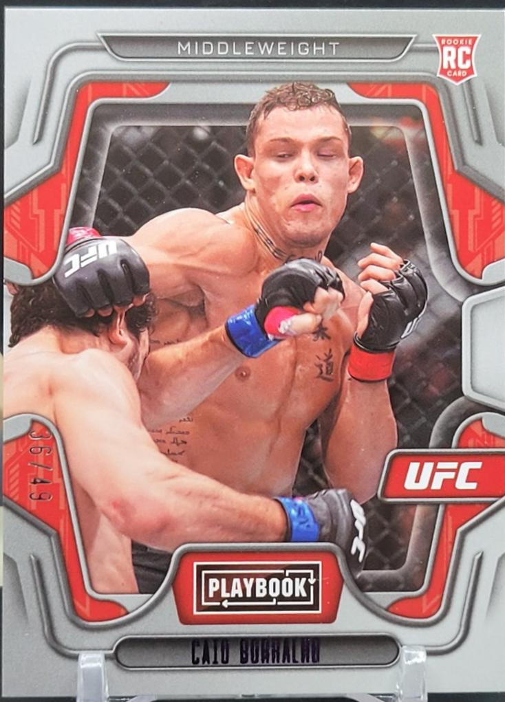 Caio Borralho 2023 Panini Chronicles UFC Base Playbook #119 Purple