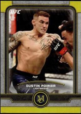 Dustin Poirier 2019 Topps UFC Museum Collection Base #42 Gold
