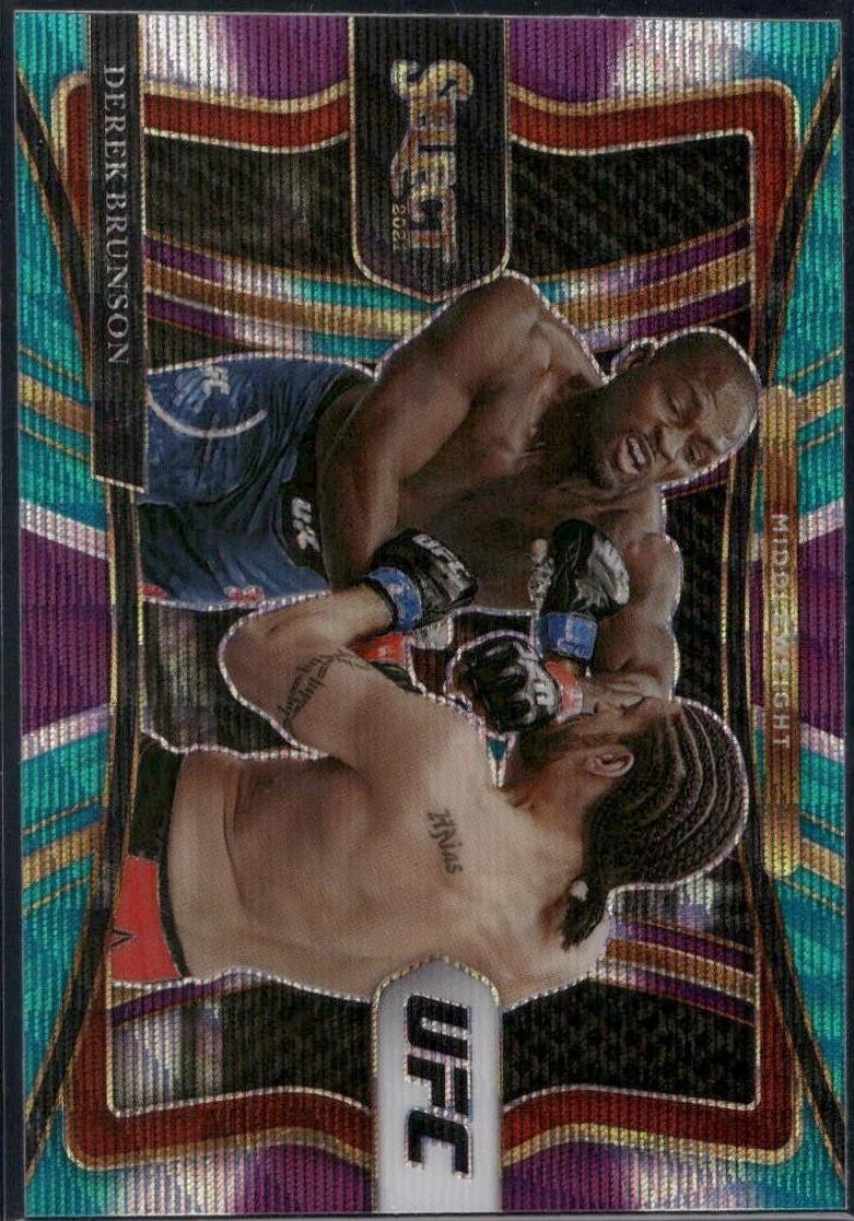 Derek Brunson 2021 Panini Select UFC Premier Level #115 Tri Color
